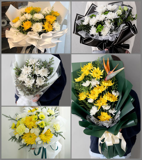 浙江省温州苍南县灵溪镇宕顶村白事花束代送